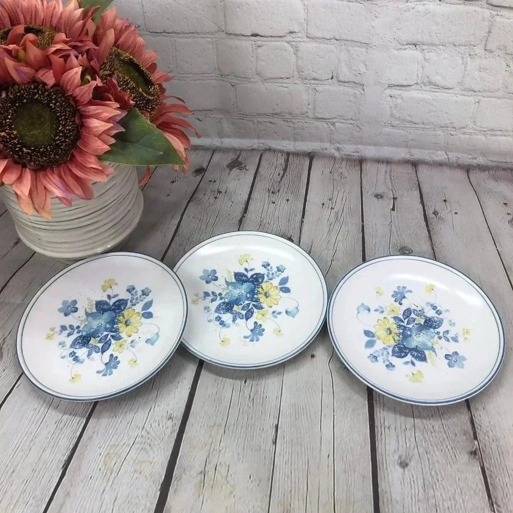 vintage noritake progression good times bread and butter plates cottagecore